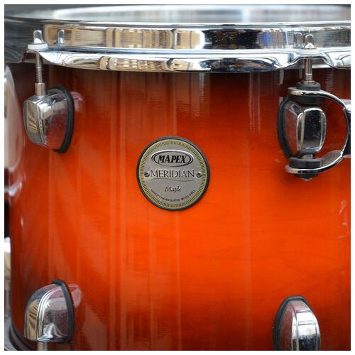 Image 3 - Mapex Meridian Maple Shell Park 10" 12" 14" 20" + 14" Snare Holders in Volcanic Burst - 2nd Hand