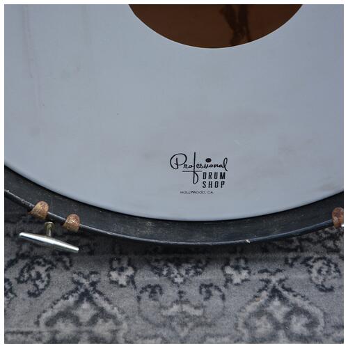 Image 3 - Kent USA 12" 16" 20" + 14" Snare Drum In Gold Sparkle - Cracked bass drum - Vintage