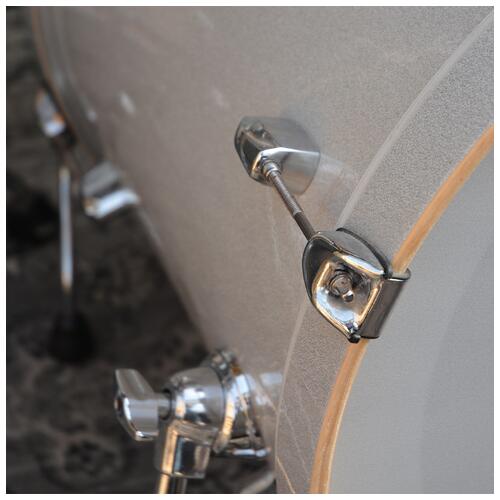 Image 4 - Pearl Export Artic Sparkle 10" 12" 16" 22" + 14" Snare - Hardware & SBR cymbals - 2nd Hand