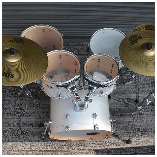 Image 10 - Pearl Export Artic Sparkle 10" 12" 16" 22" + 14" Snare - Hardware & SBR cymbals - 2nd Hand