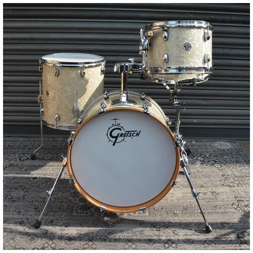 Image 2 - Gretsch Catalina Club Jazz 12" 14" 18" + 14" Snare in White Pearl - 2nd Hand