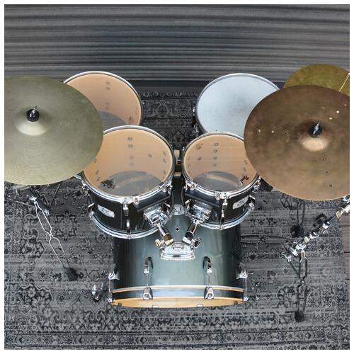 Image 9 - Pearl Export Series 10" 12" 14" 22" + 14" Snare Gun Metal Grey with Hardware and Cymbals - 2nd Hand