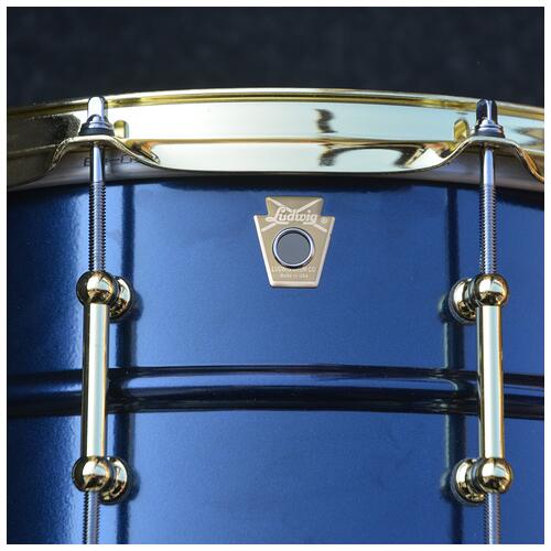 Image 2 - Ludwig BluePhonic Snare Drum 14" x 6.5" in. Midnight Blue Metallic - Open Box