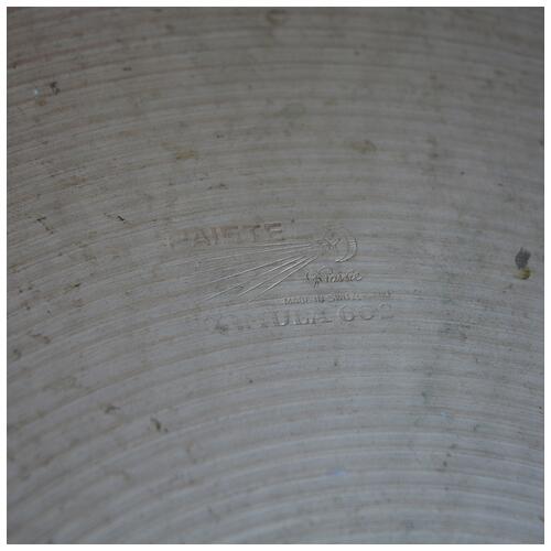 Image 2 - Paiste 20" Formula 602 Thin Crash Late 60s Red Writing era Repaired Crack #207638 - Vintage