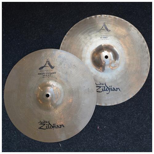 Image 1 - Zildjian 14" A Custom Mastersound Hi Hat Cymbals - 2nd Hand