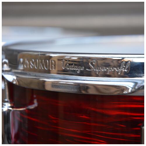 Image 4 - Sonor Vintage 20" 12" 14" Floor 16" Floor In Red Oyster - 2nd Hand