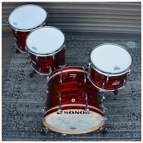 Image 17 - Sonor Vintage 20" 12" 14" Floor 16" Floor In Red Oyster - 2nd Hand