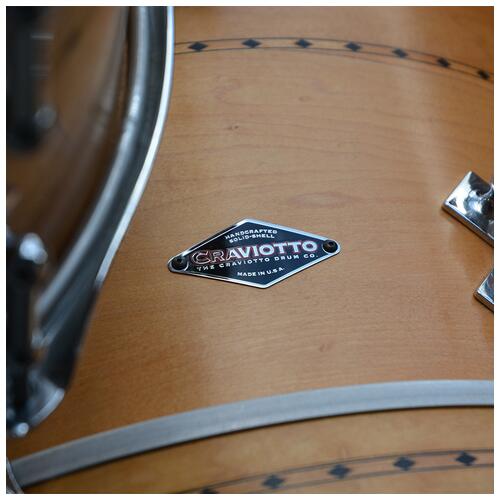 Image 3 - Johnny Craviotto 18x14" 12x8" 14x14" Professional Drum Kit in Natural  2nd Hand