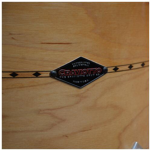 Image 6 - Johnny Craviotto 18x14" 12x8" 14x14" Professional Drum Kit in Natural  2nd Hand