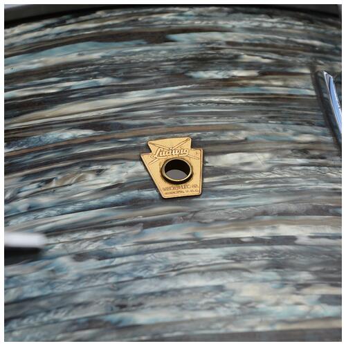Image 3 - Ludwig 'Pre-serial' 1960s USA 'Super Classic' 13" 16" 22" in Blue Oyster Pearl COB hoops - 2nd Hand