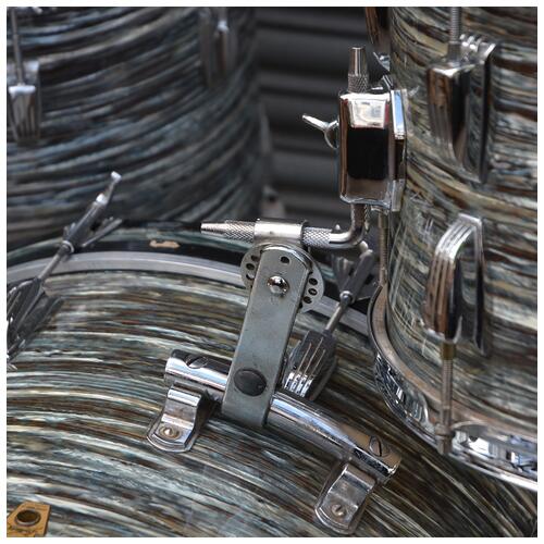 Image 14 - Ludwig 'Pre-serial' 1960s USA 'Super Classic' 13" 16" 22" in Blue Oyster Pearl COB hoops - 2nd Hand