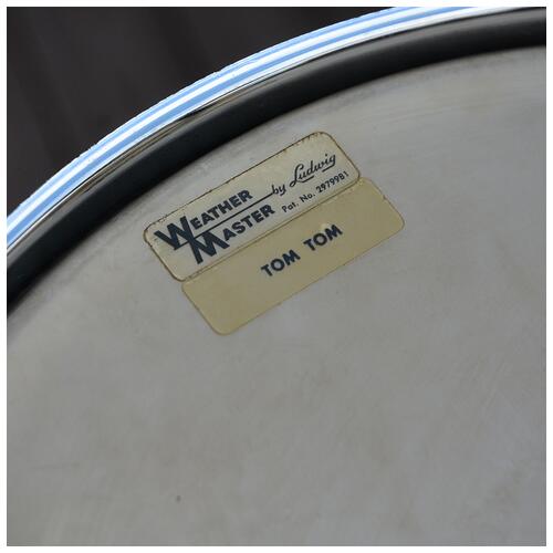 Image 20 - Ludwig 'Pre-serial' 1960s USA 'Super Classic' 13" 16" 22" in Blue Oyster Pearl COB hoops - 2nd Hand