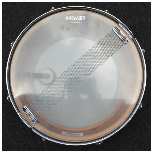 Image 7 - WFL Ludwig 1950s 14" x 5.5" White Pearl Jazz Festival Snare Drum - in Marine Pearl NOB Hoops - Vintage