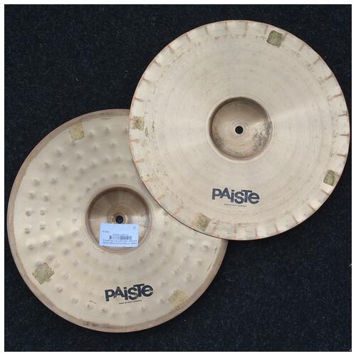 Image 2 - Paiste 14" Alpha Sound Edge Hi Hat Cymbals West Germany Bk Writing - 2nd Hand