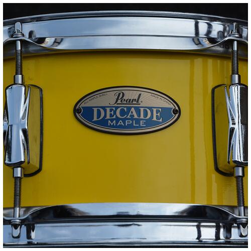 Image 2 - Pearl Decade 14x5.5" Snare Drum - Mellow Yellow - 2nd Hand
