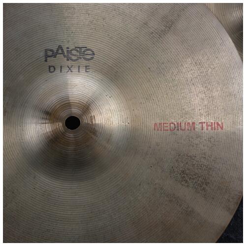 Image 2 - Paiste Dixie 14" Hihat Cymbals - Some Keyholing - Marked Medium Thin but Light - 2nd Hand