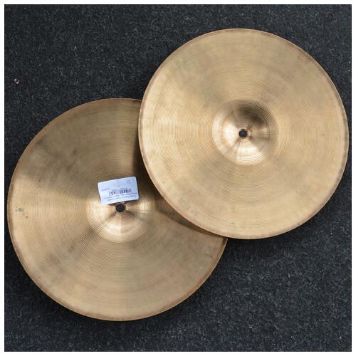 Image 5 - Paiste Dixie 14" Hihat Cymbals - Some Keyholing - Marked Medium Thin but Light - 2nd Hand