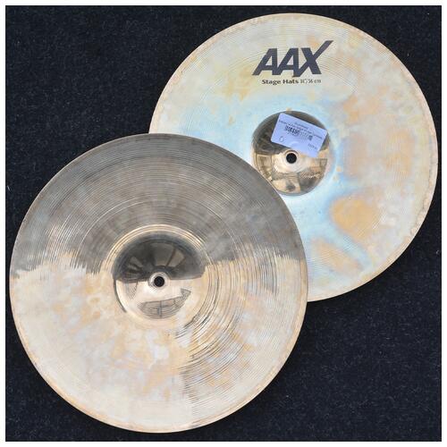Image 2 - Sabian 14" AAX Stage Hi Hat Cymbals - 2nd Hand