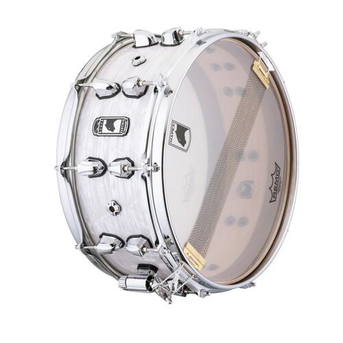 Image 3 - Mapex Black Panther Heritage 14"x6" Maple Snare Drum White Strata  BPNML4600CWD