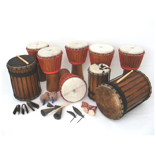 Full African Drumming Set-up - for 18 players / older kids