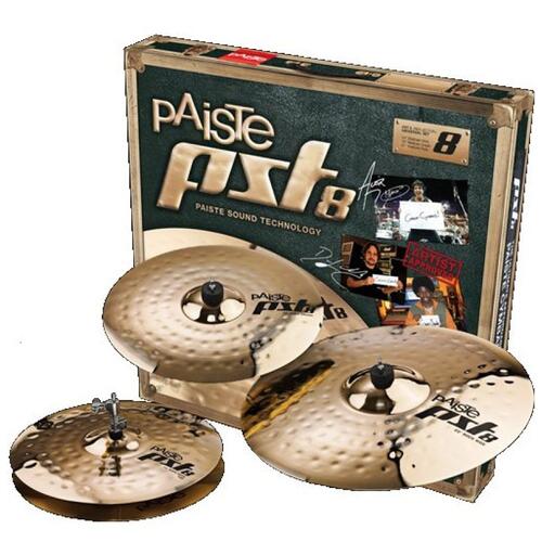 Paiste PST 8 Reflector Rock Cymbal Set