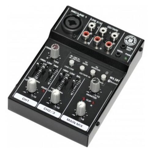 Topp Pro MX3BT – 3 Input Compact Mixer with USB & Bluetooth