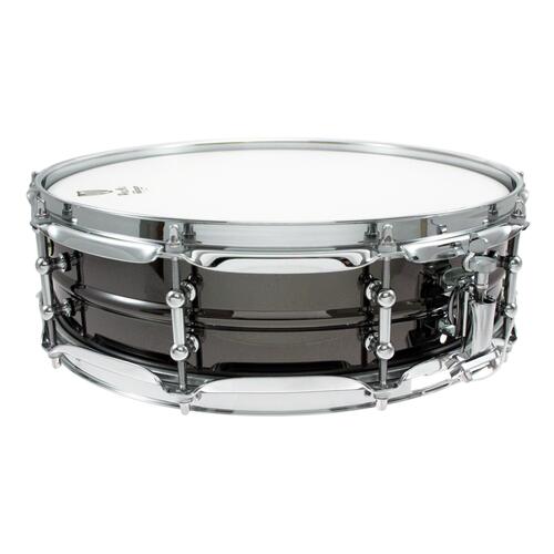 Image 2 - Worldmax 14"x 4" Black Brass Snare Drum – Chrome Hardware WMS BK-4014SH