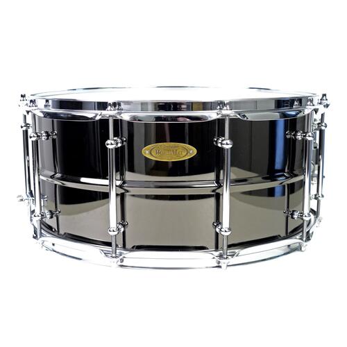 Worldmax 14 x 6.5 Black Brass Snare Drum – Chrome Hardware WMS BK-6514SH