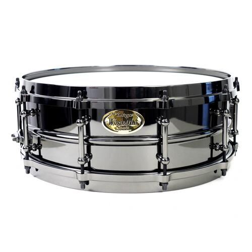 Worldmax 14 x 6.5 Black Brass Snare Drum with die-cast hoops – WMS BK-6514DHBX