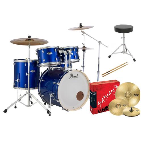 Pearl EXX Export American Fusion Drum Kit with Sabian Cymbals +STICKS AND THRONE