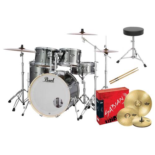 Pearl EXX Export Rock Drum Kit with Sabian Cymbals +STICKS AND THRONE