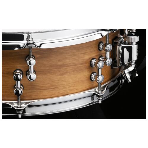 Image 3 - Tama S.L.P. 14"x 5" Satin Vintage Hickory Snare Drum (LHK145-SVH)