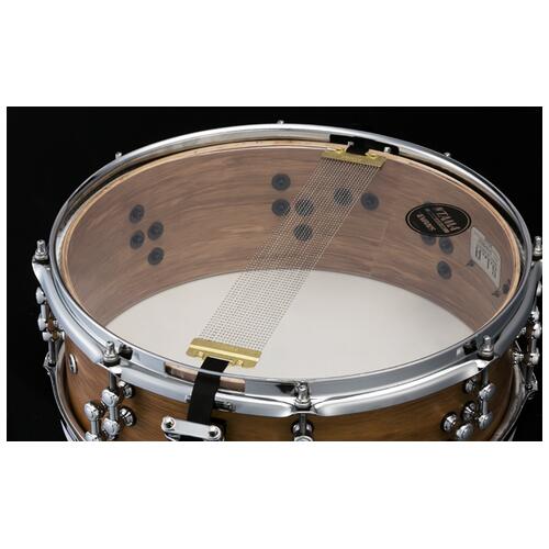 Image 4 - Tama S.L.P. 14"x 5" Satin Vintage Hickory Snare Drum (LHK145-SVH)