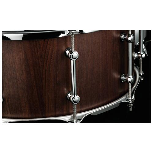 Image 4 - Tama S.L.P. 14"x 6.5" Walnut Snare Drum Matte Black	(LGW1465-MBW)