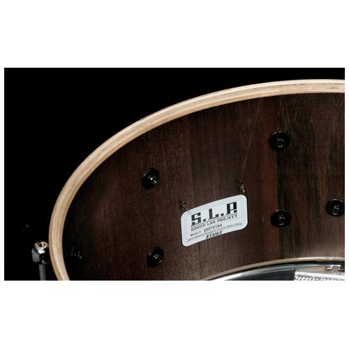 Image 2 - Tama S.L.P. 14"x 6.5" Walnut Snare Drum Matte Black	(LGW1465-MBW)