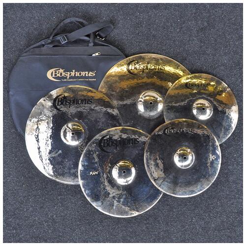 Image 2 - Bosphorus Gold Raw Set 4 Deluxe 14", 16", 18", 21" Pro Performance Set inc. Cymbal Bag