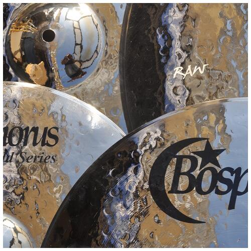 Image 2 - Bosphorus Gold Raw Set 3 Universal 14", 16", 21" Cymbal Set with Bag
