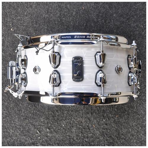 Mapex 14" x 6" Black Panther Heritage Snare Drum in White