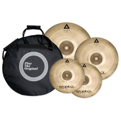 Istanbul Agop Xist Cymbal Set (3 Piece) - Brilliant Finish - Includes FREE Cymbal Bag
