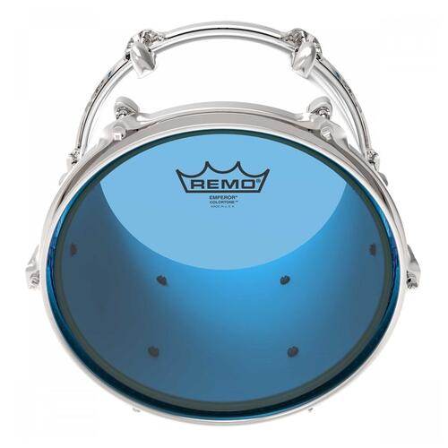 Image 2 - Remo Emperor Colortone Blue Drum Heads