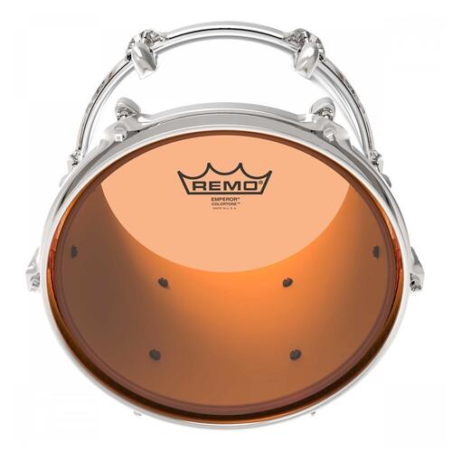 Image 2 - Remo Emperor Colortone Orange Drum Heads