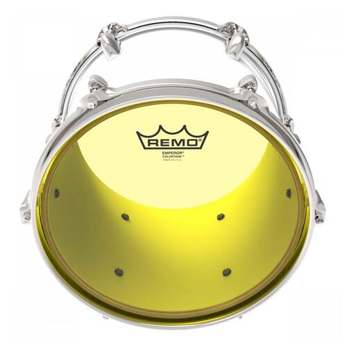Image 2 - Remo Emperor Colortone Yellow Drum Heads