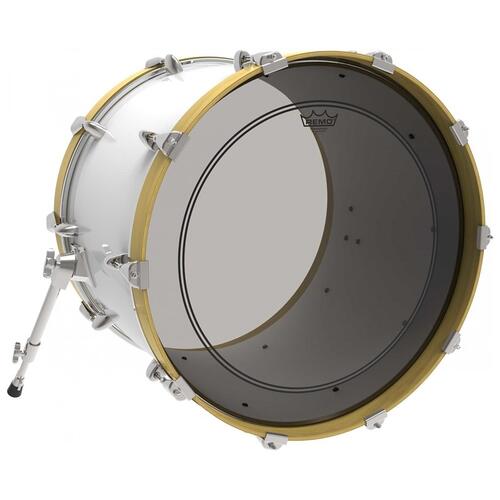 Image 2 - Remo Powerstroke 3 Colortone Smoke Bass Drum Heads