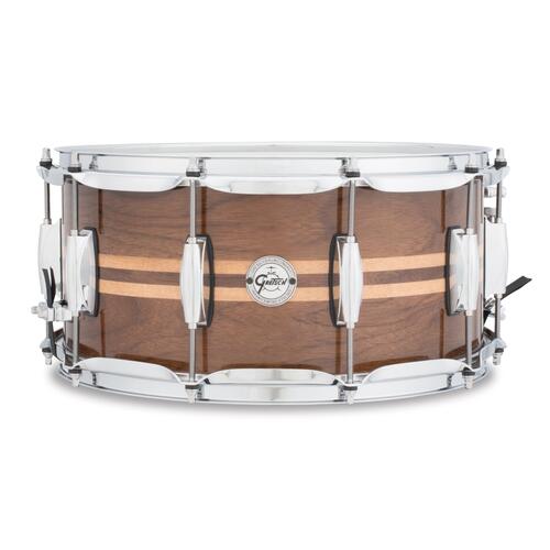 Gretsch S1-6514W-MI Walnut with Maple Inlay 14" x6.5" Snare Drum