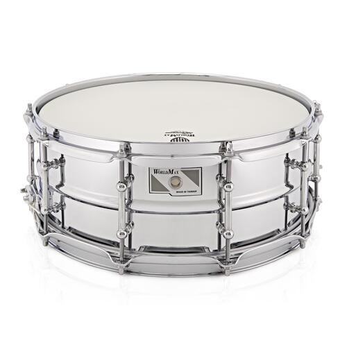 Image 1 - Worldmax 14″ X 6.5″ 1mm Beaded Steel Snare Drum – Chrome Hardware WMS CLS-6514SH