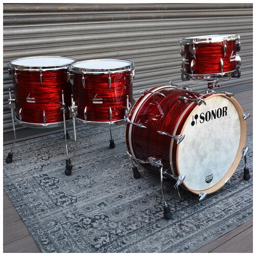 Sonor Vintage 20" 12" 14" Floor 16" Floor In Red Oyster - 2nd Hand