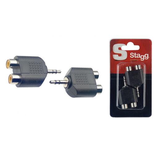 Stagg Female RCA - Stereo Mini Jack Adaptor