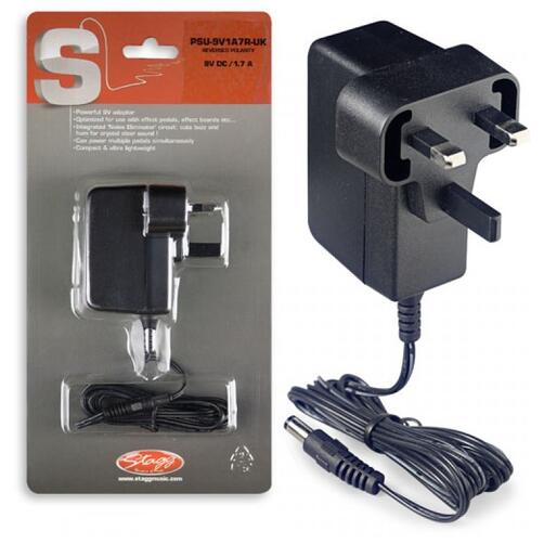 Stagg 9v Pedal Power Supply - Cheap - 1.7Amps - psu-9v1a7r-uk