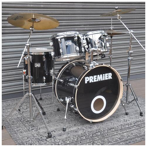 Premier 10", 12", 14", 22" Cabria Shell Pack with Hardware and Cymbals in Black *2nd Hand*