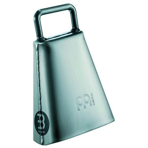 Meinl 4 1/2" Hand Held Cowbell, Brushed Steel Finish